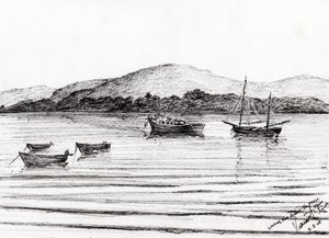 Boats off Iona